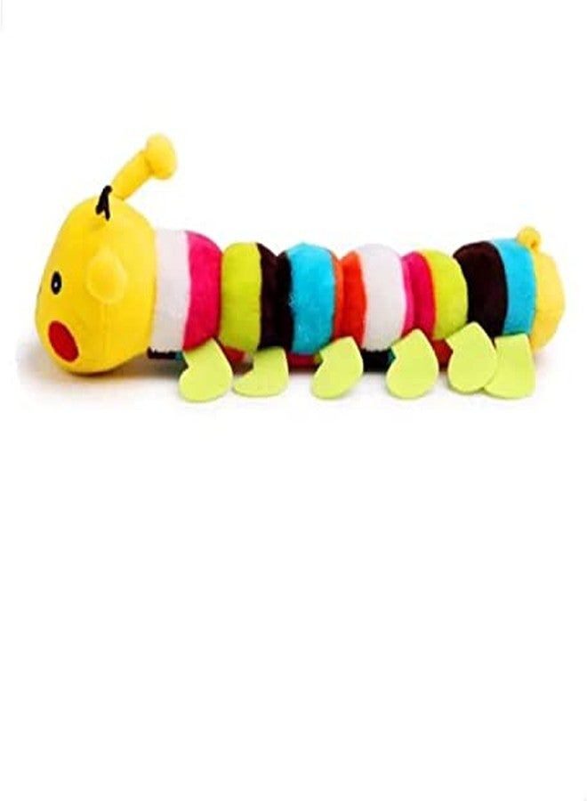 PETANGEL Dog Squeaky Toy Caterpillar Stuffed Plush Dog Toy for Puppy Small Medium Dogs - Image 2